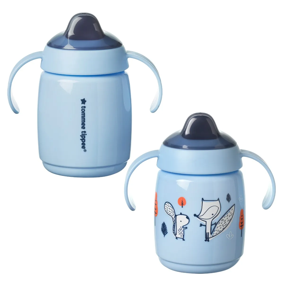 Tommee Tippee Insulated Sippee Toddler Sippy Cup 2 Pack, 12 month+ Green &  Teal